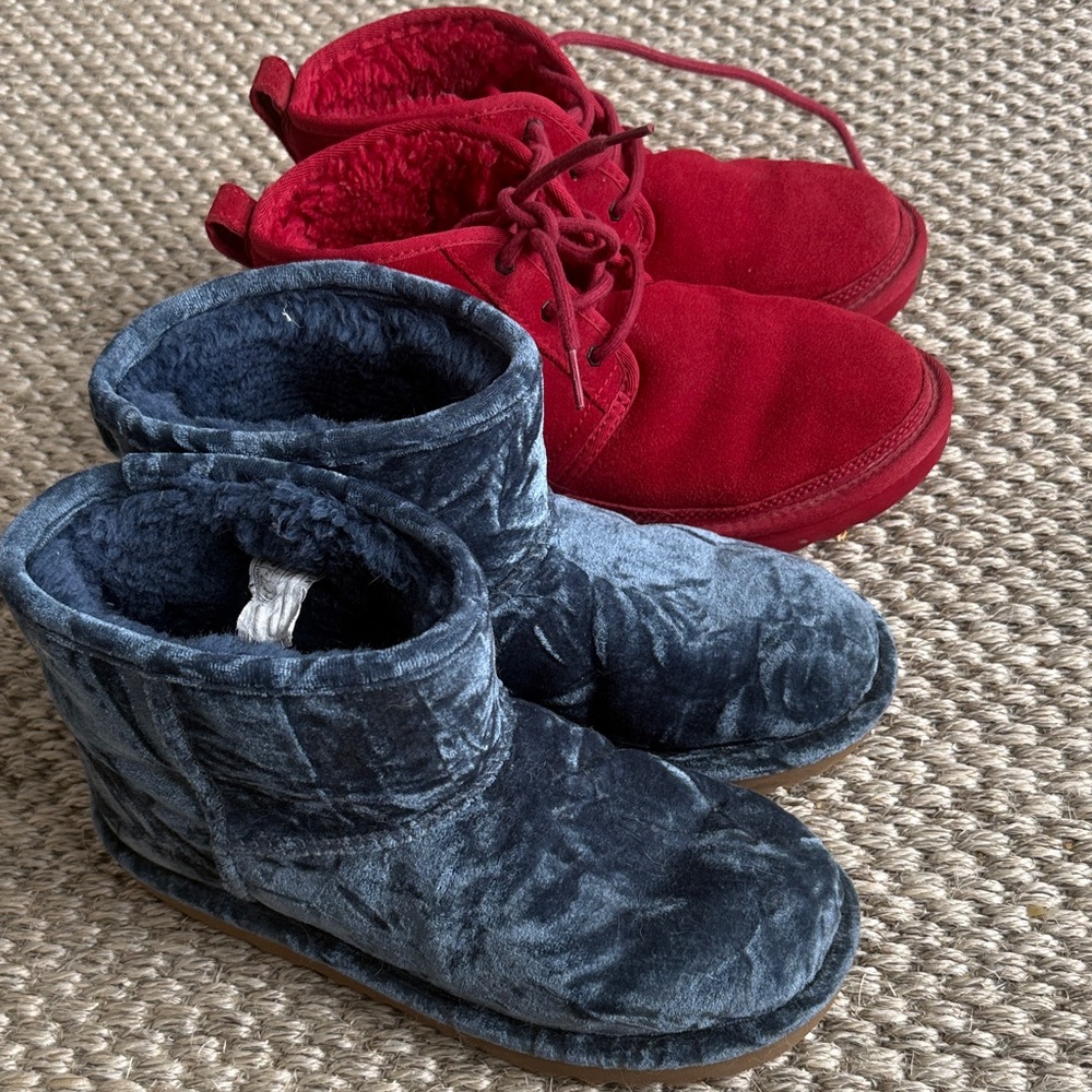 Cozy Red and Blue UGGS 6